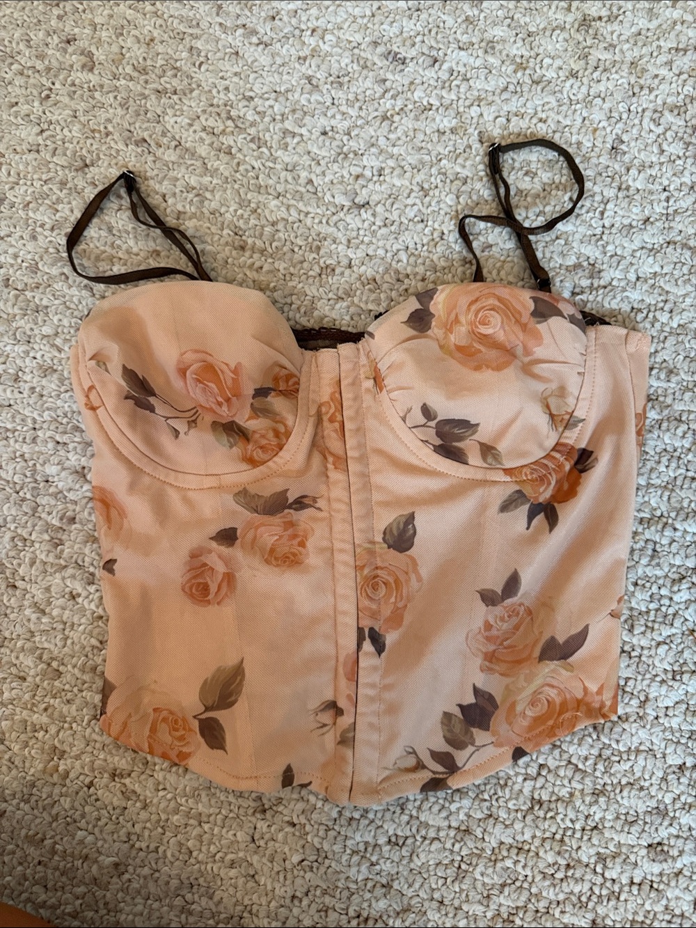 COTTON CANDY LA FLORAL PRINTED CORSET